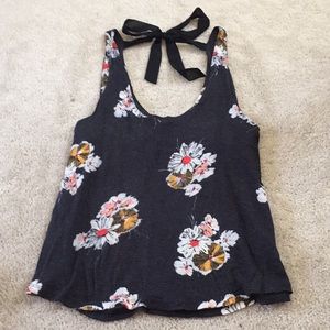 Kimchi Blue Black Floral Tank